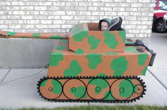 how to make a tank out of cardboard