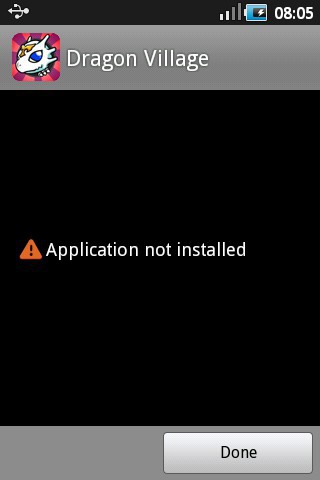 cannot install application in default location