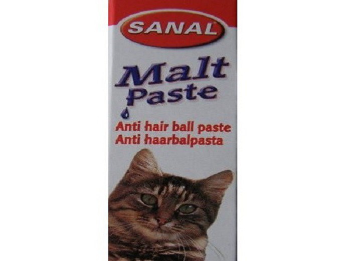 the cat is not eating pasta for removing hair