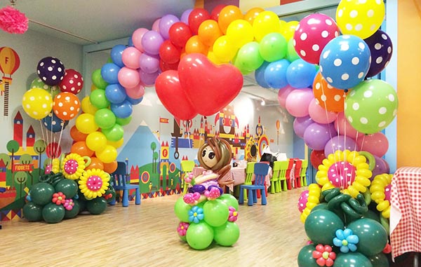 Bela decoração de balões