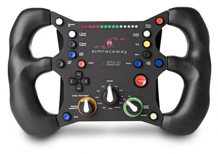 gaming steering wheel with pedals and gear
