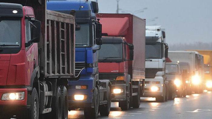 Pay Durchfahrt von LKW in Russland