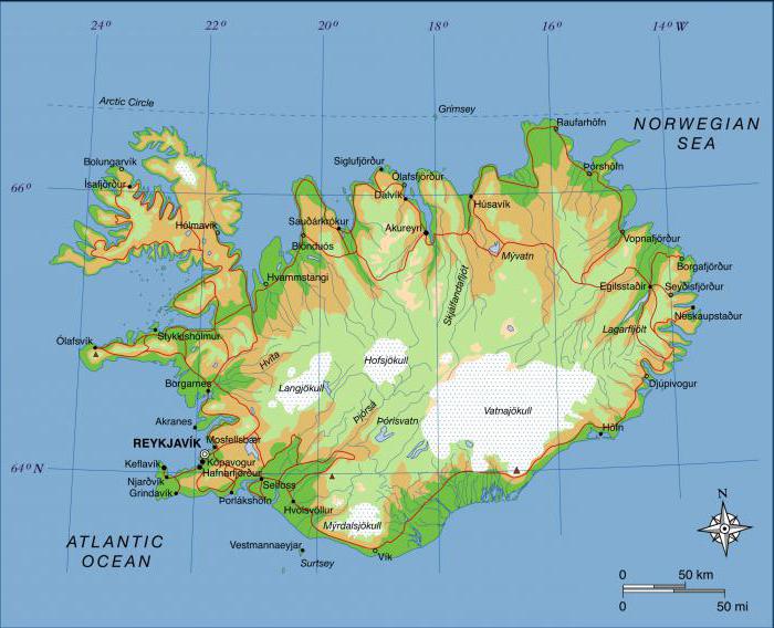 什么是该地区的冰岛