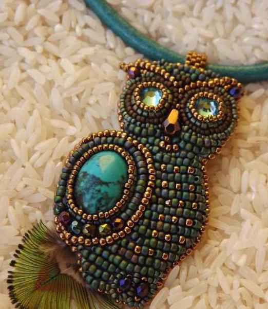  how to make a beaded owl