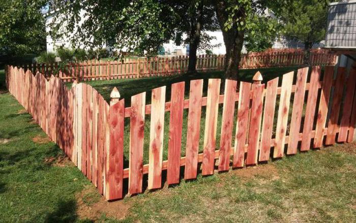 ein Zaun aus Holz als Holzzaun malen