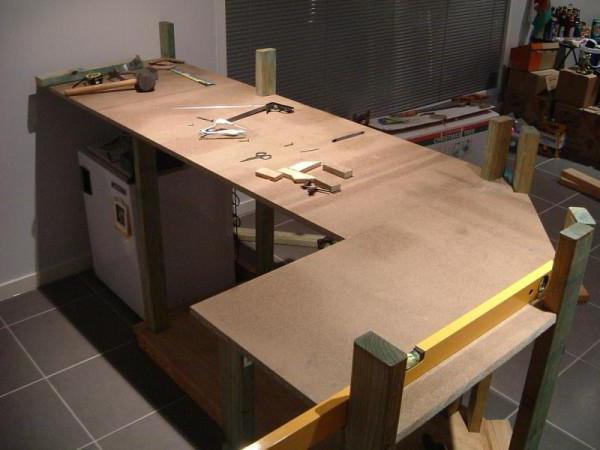 kitchen set from wood with his own hands photo