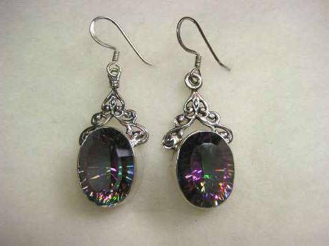 earrings with Topaz