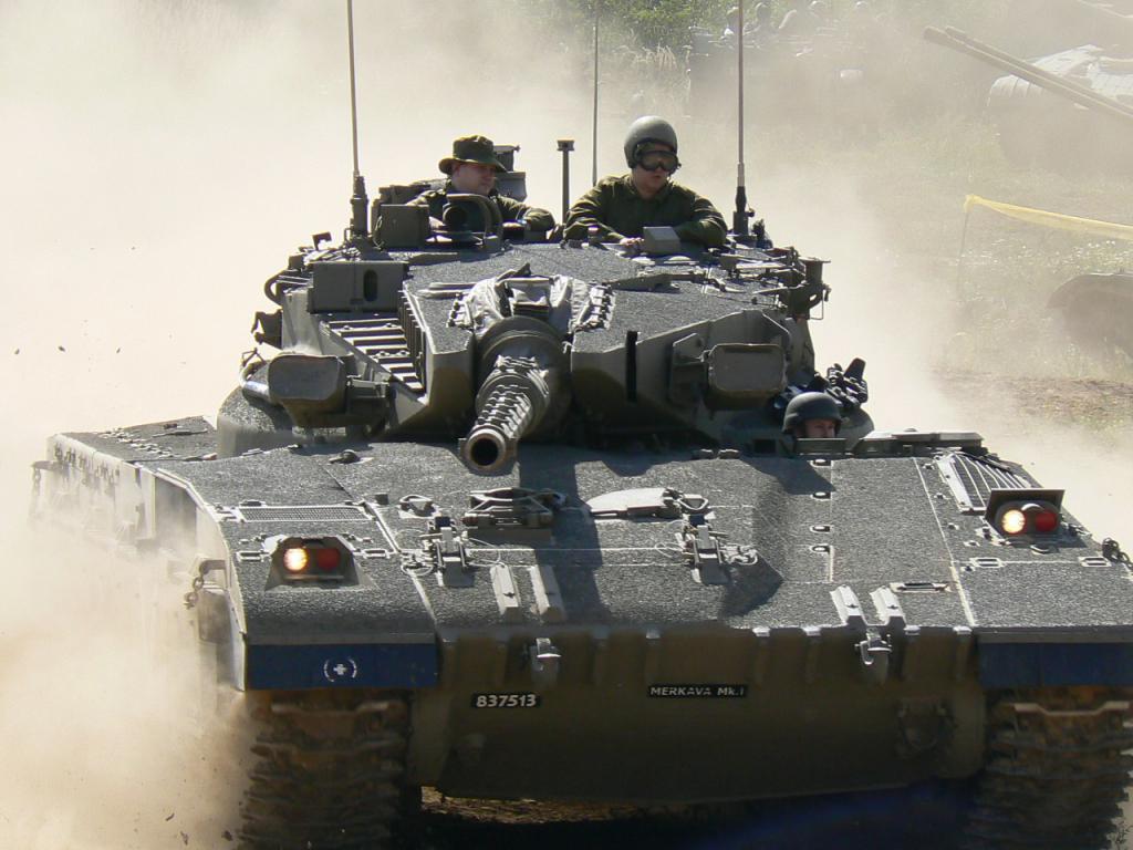 un tanque israelí