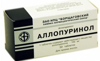 ліки від подагри алопуринол