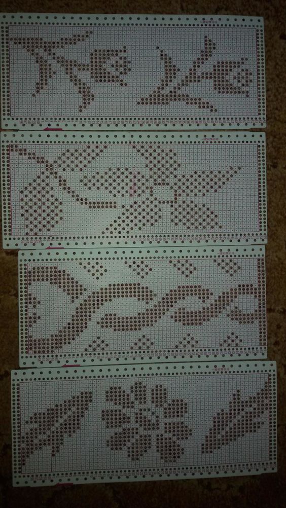 филейное crochet diferentes patrones