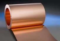 Copper plate, foil, ribbon: production, characteristics, application