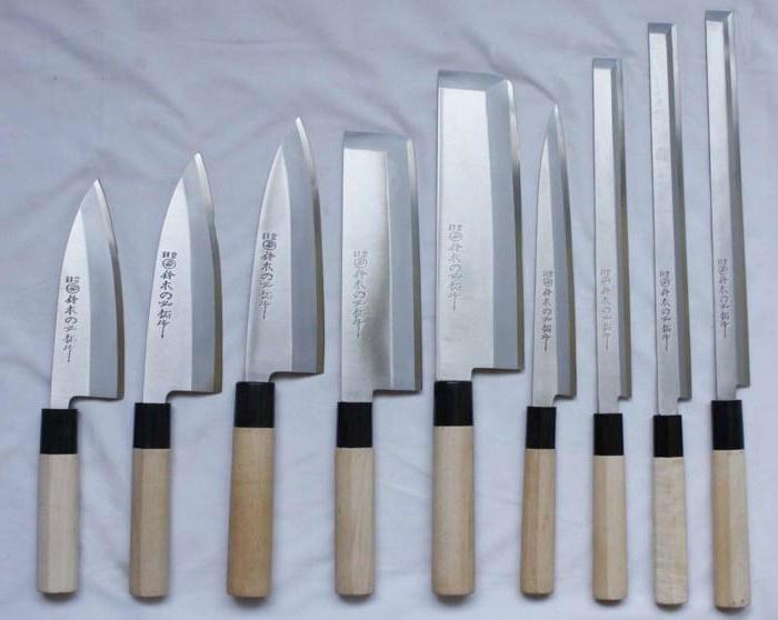 Japanese knives of tojiro