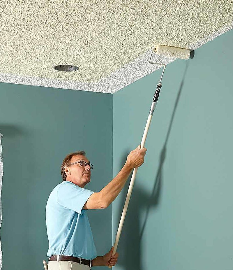 painting the ceiling with own hands