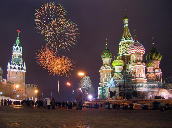 red square on new year