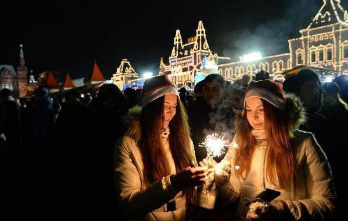 new year in Moscow on red square