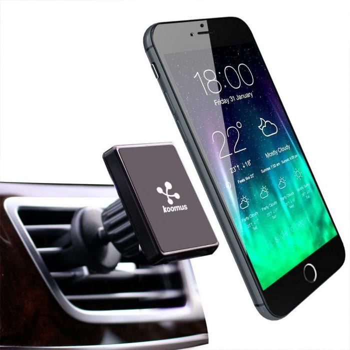 magnético soporte para coche para teléfonos inteligentes