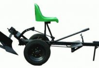 Adapter for walk-behind tractor with the steering. Design features