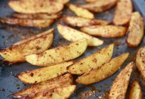 How to prepare potato slices, baked in the oven?