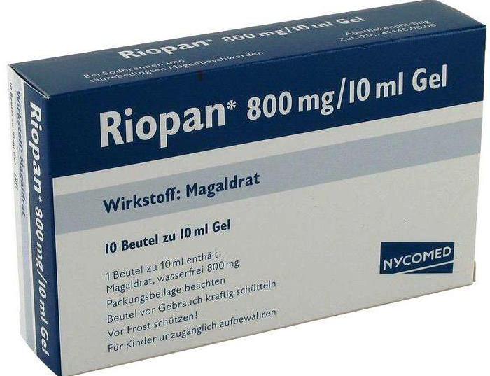 riopan निर्देश दवा का विवरण